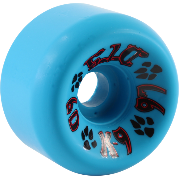 Dogtown K-9 60mm 97a Blue Skateboard Wheels (Set of 4)