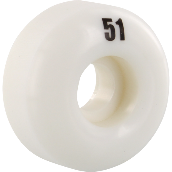 Essentials White 51mm  Skateboard Wheels (Set of 4)