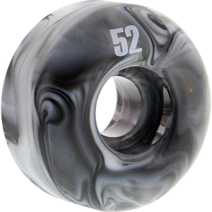 Essentials Black & White Swirl 52mm  Skateboard Wheels (Set of 4)