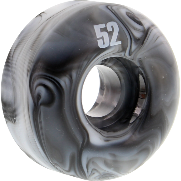 Essentials Black & White Swirl 52mm  Skateboard Wheels (Set of 4)
