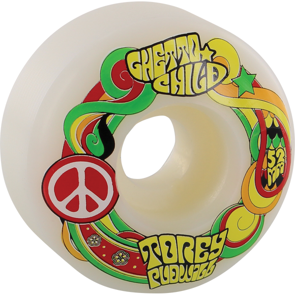 Ghetto Child Pudwill Peace 52mm Skateboard Wheels (Set of 4)