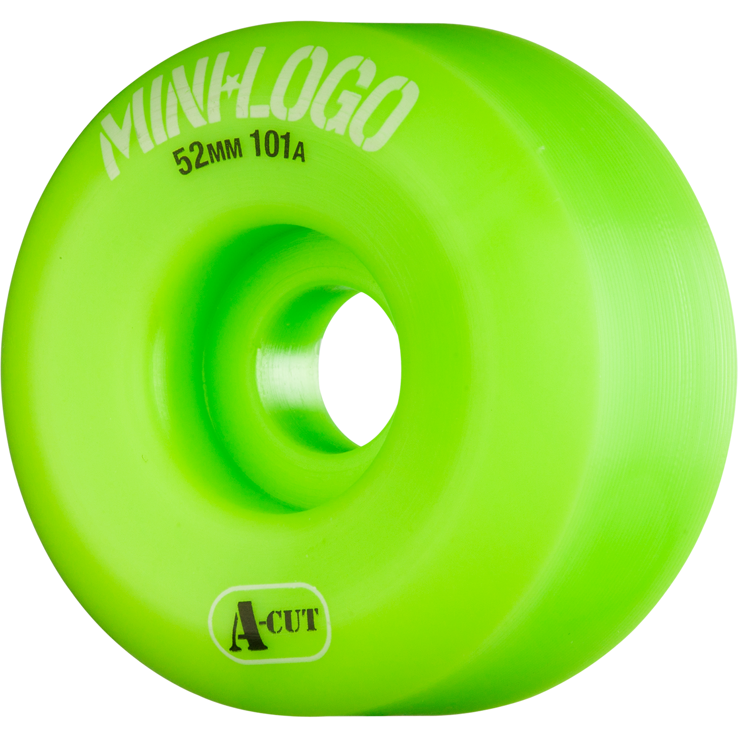 Mini Logo A-Cut 52mm 101a Green  Skateboard Wheels (Set of 4)