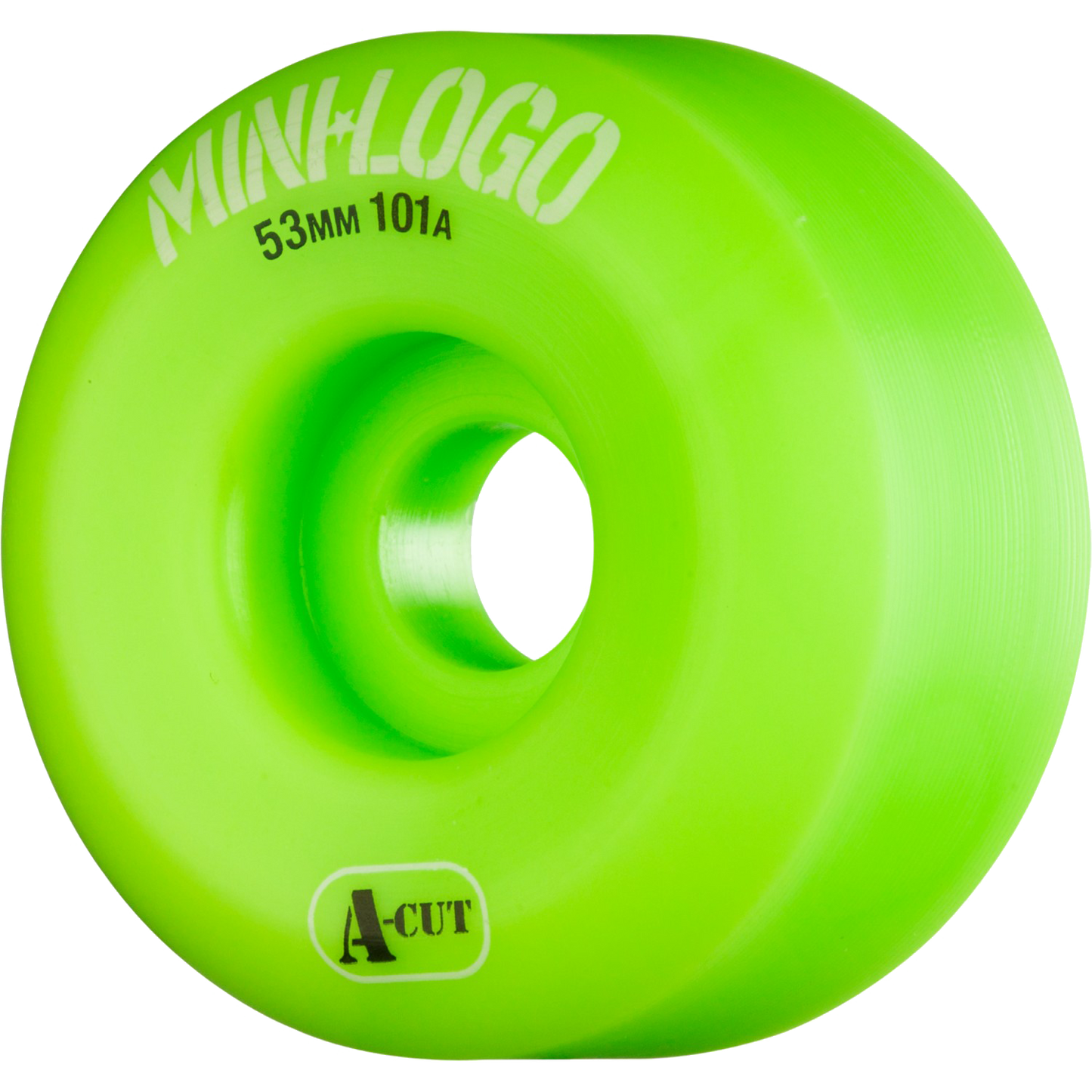 Mini Logo A-Cut 53mm 101a Green  Skateboard Wheels (Set of 4)