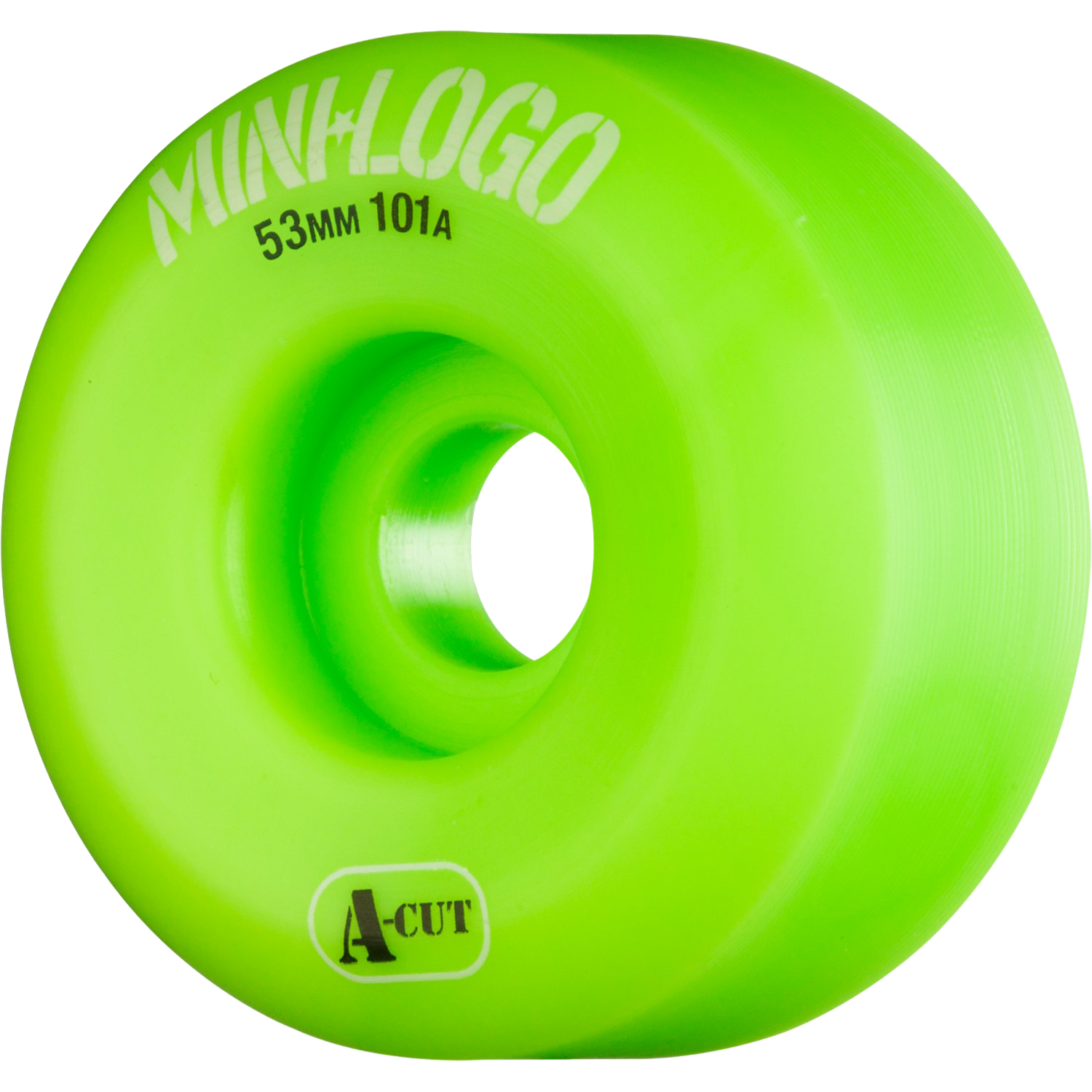 Mini Logo A-Cut 53mm 101a Green  Skateboard Wheels (Set of 4)