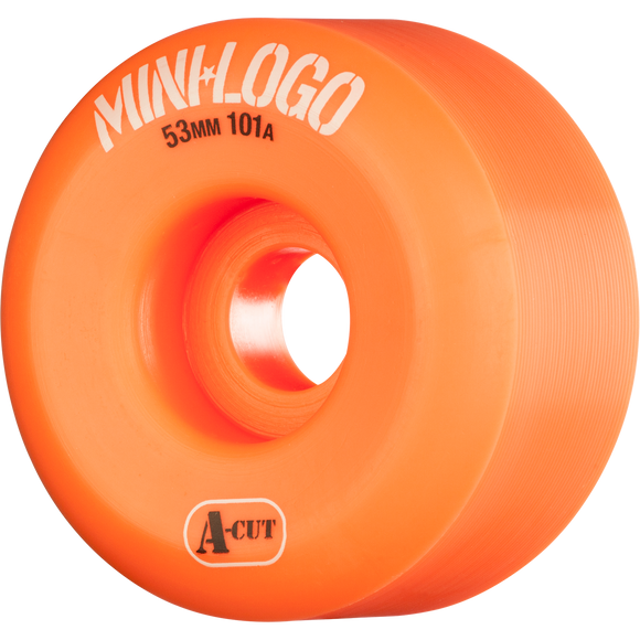 Mini Logo A-Cut 53mm 101a Orange  Skateboard Wheels (Set of 4)