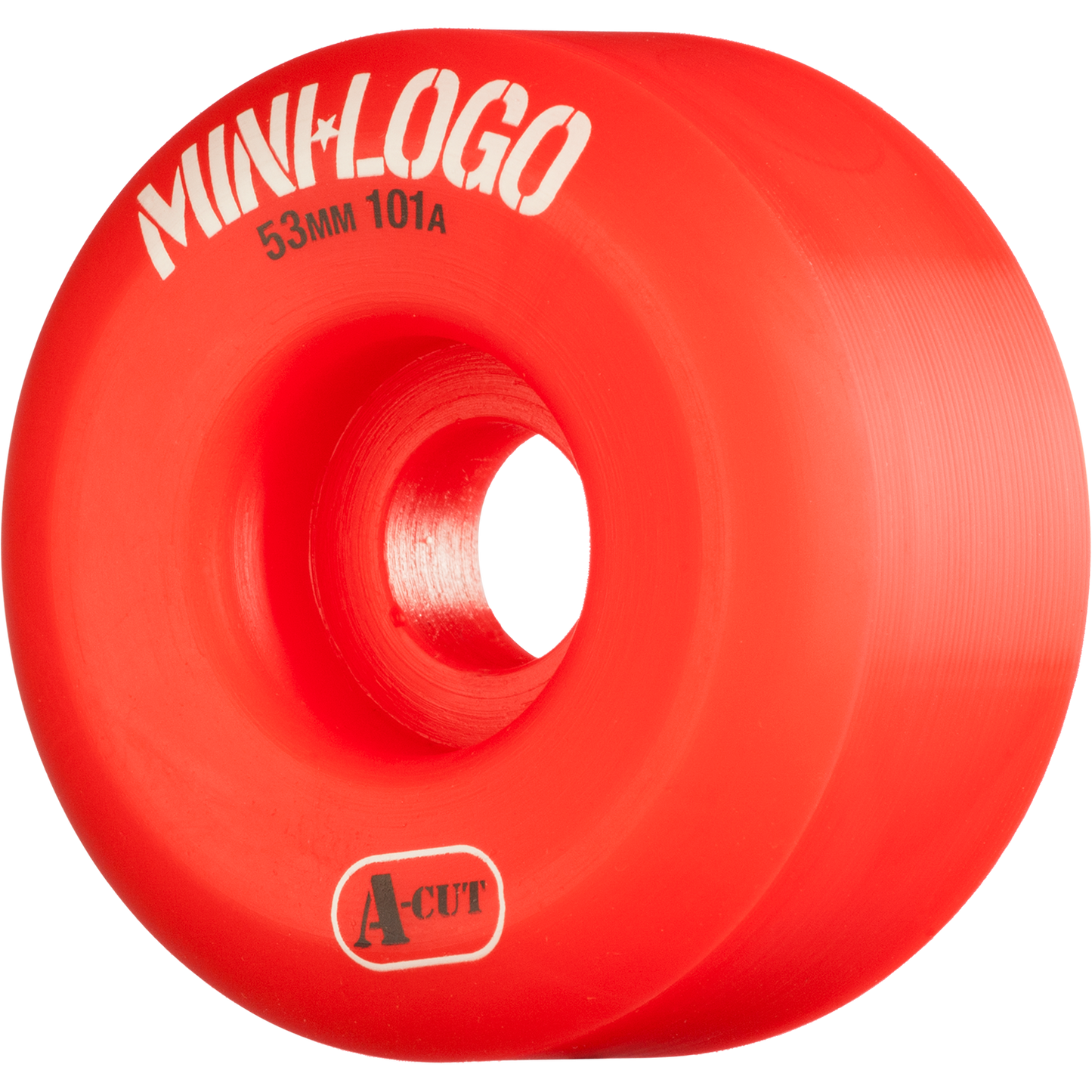 Mini Logo A-Cut 53mm 101a Red  Skateboard Wheels (Set of 4)