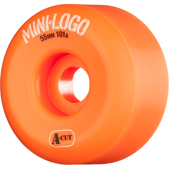 Mini Logo A-Cut 55mm 101a Orange  Skateboard Wheels (Set of 4)