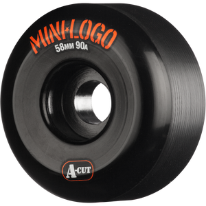 Ml A-Cut Hybrid 58mm 90a Black  Skateboard Wheels (Set of 4)
