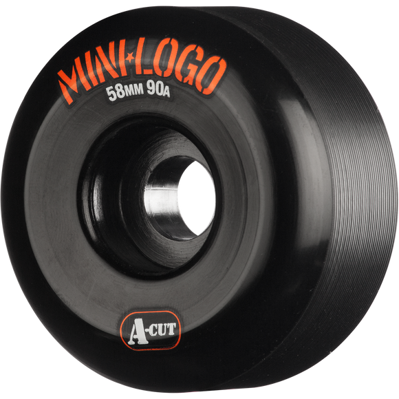 Ml A-Cut Hybrid 58mm 90a Black  Skateboard Wheels (Set of 4)