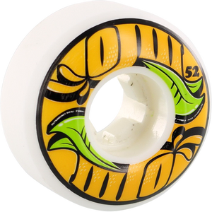 OJ Wheels From Concentrate Ez Edge 52mm 101a White Skateboard Wheels (Set of 4)
