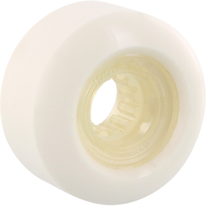 Powerflex Rock Candy 58mm 84b White/Clear Skateboard Wheels (Set of 4)
