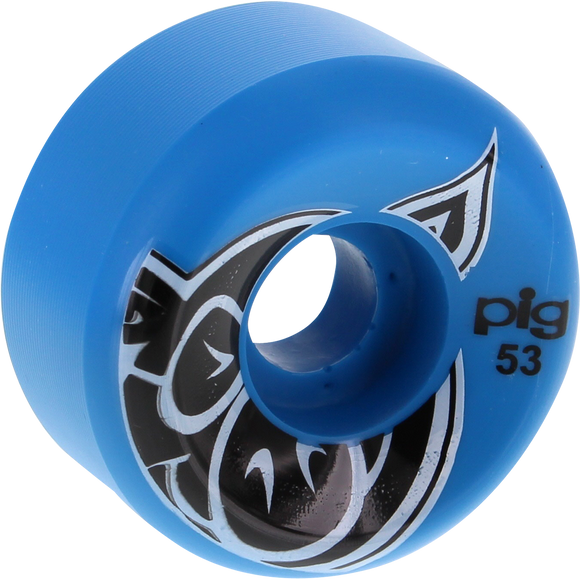 Pig Head 53mm Blue Skateboard Wheels (Set of 4) | Universo Extremo Boards Skate & Surf