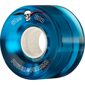 Powell Peralta Clear Cruiser 59mm 80a Blue Skateboard Wheels (Set of 4)