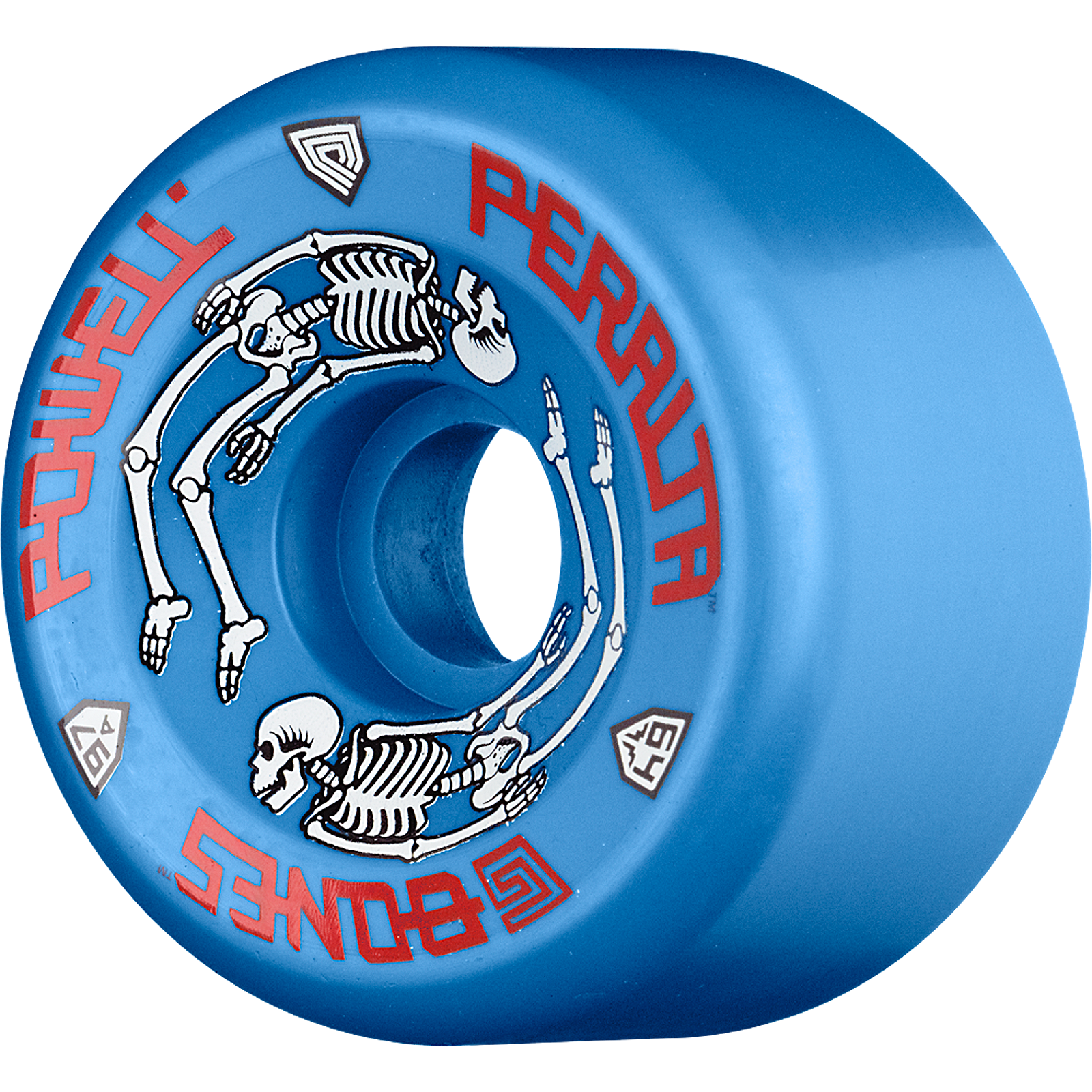 Powell Peralta G-Bones Wheels II 97a 64mm Blue Longboard Wheels (Set of 4)