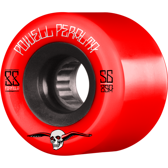 Powell Peralta G-Slides 56mm 85a Red/Black Skateboard Wheels (Set of 4)