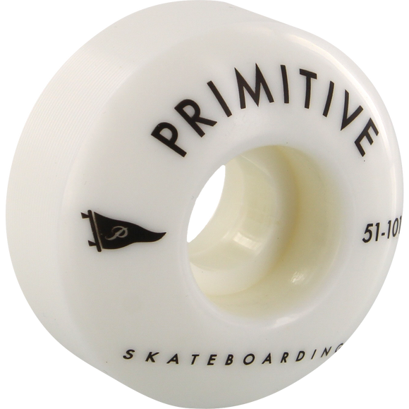 Primitive Arch 51mm 101a White/Black Skateboard Wheels (Set of 4) | Universo Extremo Boards Skate & Surf