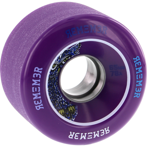 Remember Lil Hoot 65mm 78a Purpleple/Charcoal Skateboard Wheels (Set of 4) | Universo Extremo Boards Skate & Surf