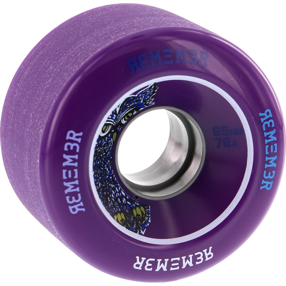 Remember Lil Hoot 65mm 78a Purpleple/Charcoal Skateboard Wheels (Set of 4) | Universo Extremo Boards Skate & Surf