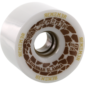 Remember Savannah Slamma 70mm 78a White Skateboard Wheels (Set of 4) | Universo Extremo Boards Skate & Surf