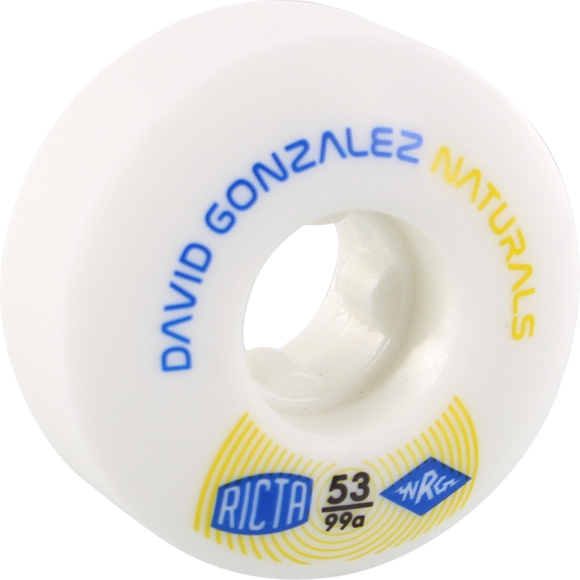 Ricta Gonzalez Naturals 53mm 99a White Skateboard Wheels (Set of 4)