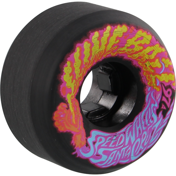 Santa Cruz Slimeballs Vomits Mini 54mm 97a Black Skateboard Wheels (Set of 4)
