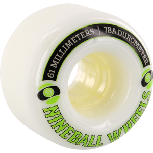Sector 9 9 Ball 61mm 78a White Longboard Wheels (Set of 4) | Universo Extremo Boards Skate & Surf