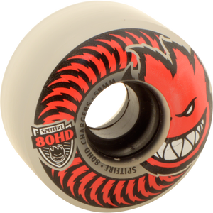 Spitfire 80hd Charger Classic 58mm Clear/Red Skateboard Wheels (Set of 4) | Universo Extremo Boards Skate & Surf