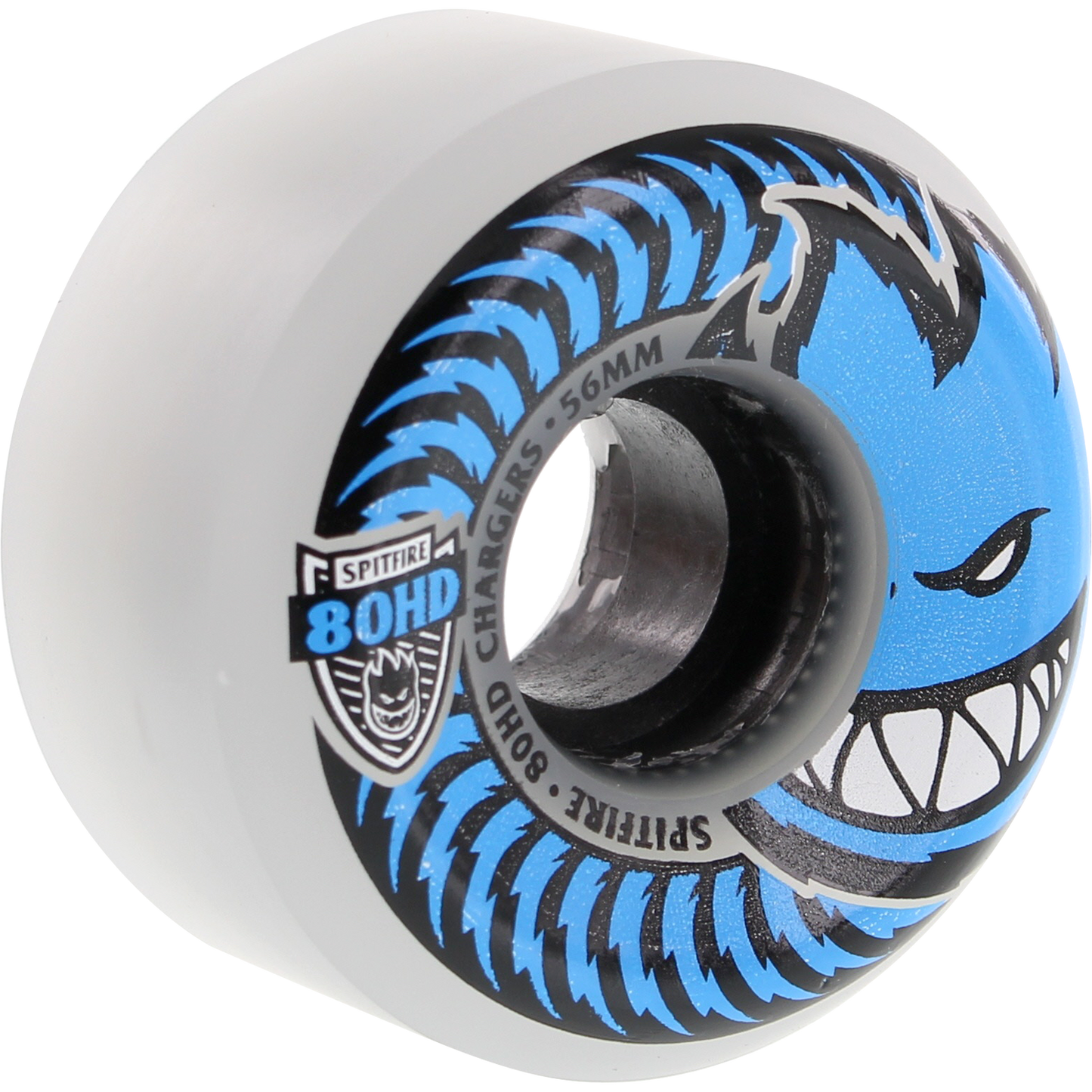 Spitfire 80hd Charger Conical 56mm Clear/Blue Skateboard Wheels (Set of 4)