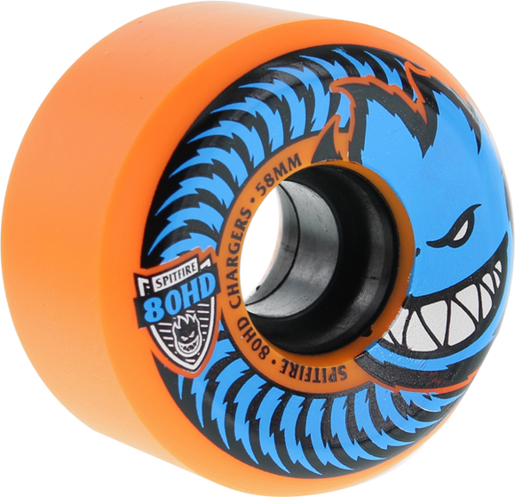 Spitfire 80hd Charger Conical 58mm Orange/Blu Skateboard Wheels (Set of 4) | Universo Extremo Boards Skate & Surf
