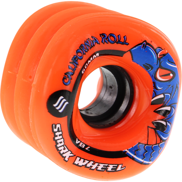 Shark California Roll 60mm 78a Orange Skateboard Wheels (Set of 4) | Universo Extremo Boards Skate & Surf