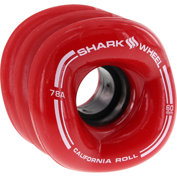 Shark California Roll 60mm 78a Red Skateboard Wheels (Set of 4) | Universo Extremo Boards Skate & Surf