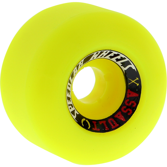 Speedlab Blue Collar Hammers 54.5mm 101a Yellow Skateboard Wheels (Set of 4)