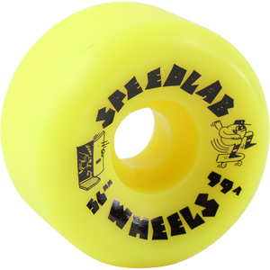 Speedlab Blast 56mm 99a Yellow Skateboard Wheels (Set of 4)
