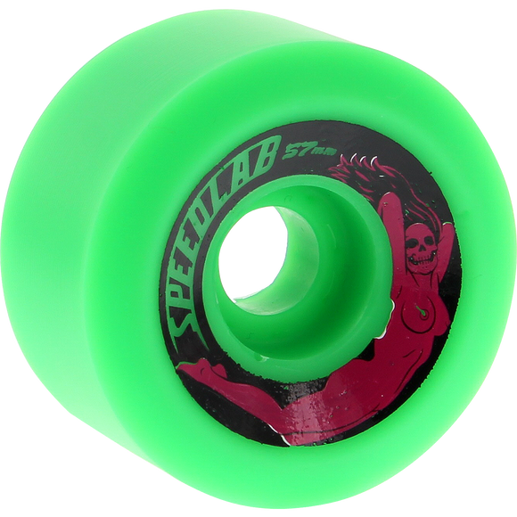 Speedlab Bombshells 57mm 99a Green Skateboard Wheels (Set of 4)