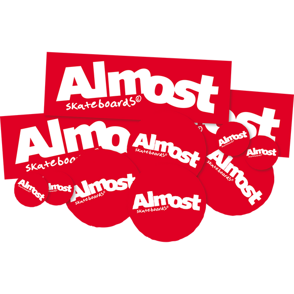 Almost Red 10 Pack Assorted Decals