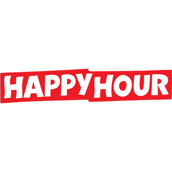 Happy Hour Bar Logo Large Decal Single