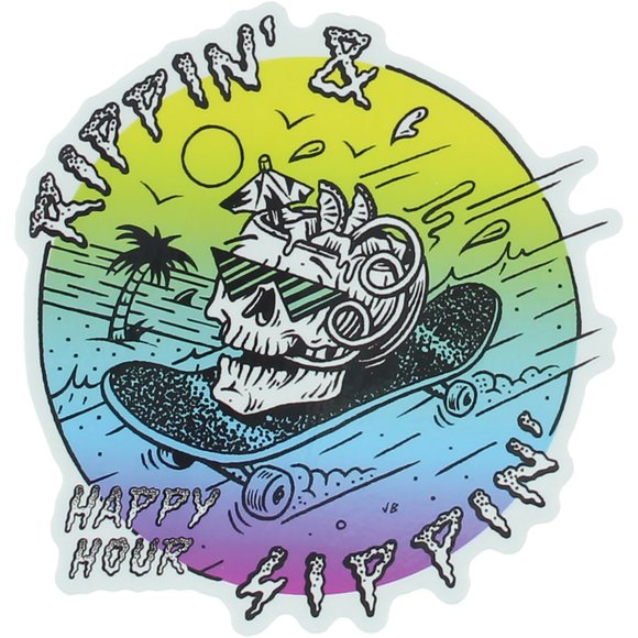 Happy Hour Rippin N Sippin Large Decal Single