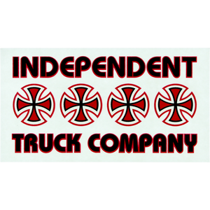 Independent Stacked Color Decal 5.5x3 Assorted 