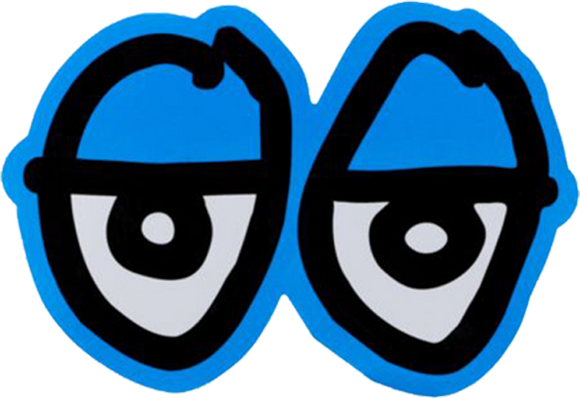 Krooked Diecut Eyes Md DECAL - Single | Universo Extremo Boards Skate & Surf