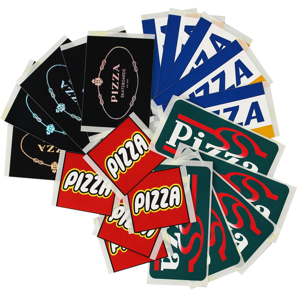 Pizza 10/Pack Assorted Decals