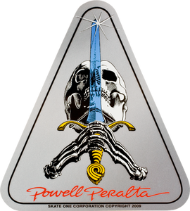 Powell Peralta Skull & Sword Decal Single |Universo Extremo Boards Skate & Surf