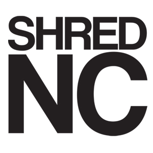 Shred Stickers - Shred Nc/Black 5"x4.5" Single |Universo Extremo Boards Skate & Surf
