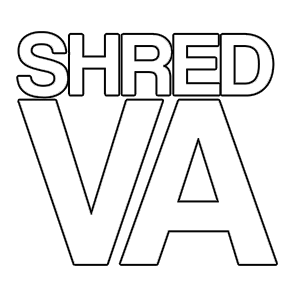 Shred Stickers - Shred Va/White 5"x4" Single |Universo Extremo Boards Skate & Surf