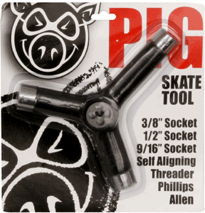 Pig Black Tri-Socket/Threader Skate Tool