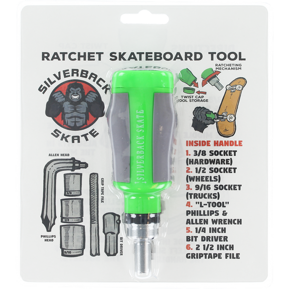 Silverback Skate Ratchet Tool Green