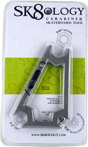 Sk8ology Carabiner Silver / Silver Skate Tool