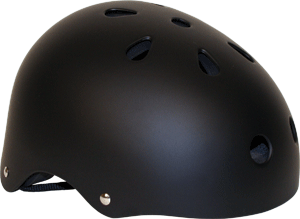 Industrial Flat Black Skateboard Helmet - Large| Universo Extremo Boards