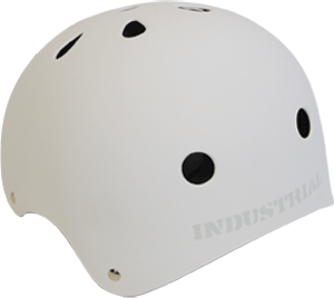 Industrial Flat White Skateboard Helmet -  Small| Universo Extremo Boards