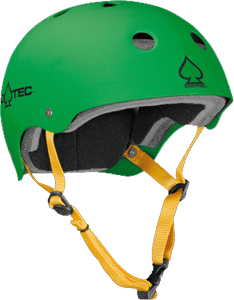 Protec (Cpsc) Matte Rasta Green Medium Classic Skateboard Helmet| Universo Extremo Boards