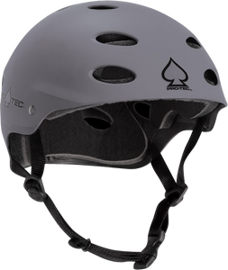 Protec Ace Matte Grey-Large Skateboard Helmet| Universo Extremo Boards